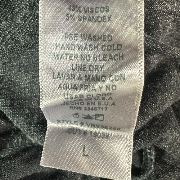 Vintage Y2K Western Bohemian Cowgirl Fringe Open Front Black Cardigan Large - Picture 8 of 9